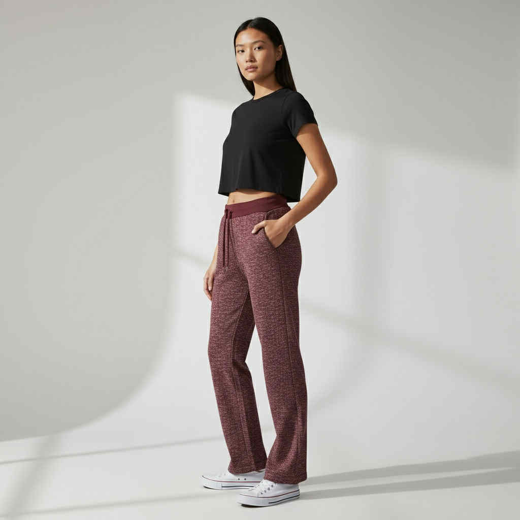 KNIT PATTERN LOUNGE PANTS (FREE SIZE S-XL)