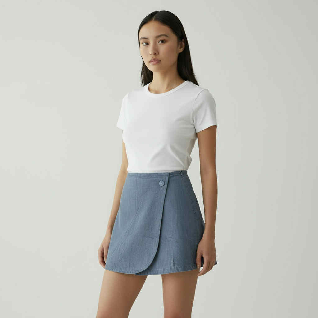 Chambray Skort (Free Size S-L)